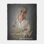 In het Verloren Geheugen van Fotokalligrafie Fleece Deken (Voorkant)