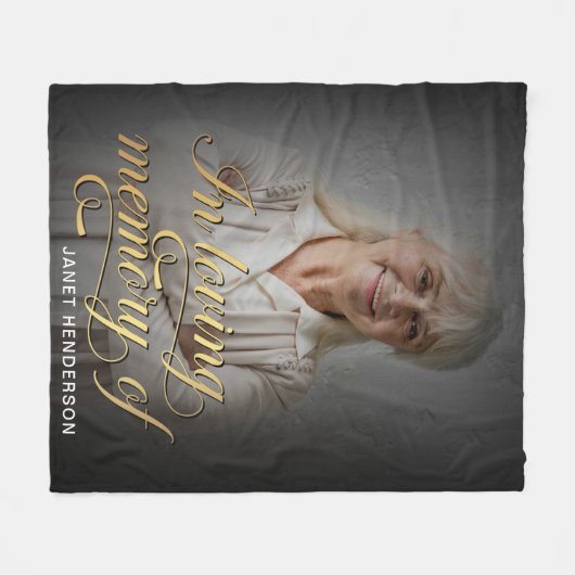 In het Verloren Geheugen van Fotokalligrafie Fleece Deken (Voorkant (Horizontaal))