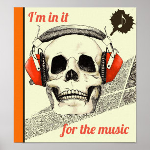 In het voor de Muziek Poster