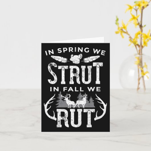 In het voorjaar struten we in de Herfst, we ruïner Kaart (Gele Bloem)