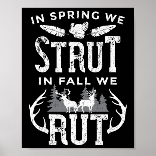 In het voorjaar struten we in de Herfst, we ruïner Poster (Voorkant)