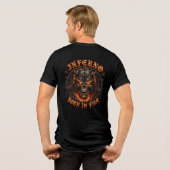 In het vuur geboren Tri-Blend shirt (Achterkant volledig)