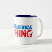 In het water met elke sip tweekleurige koffiemok (Voorkant rechts)