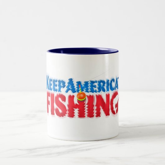 In het water met elke sip tweekleurige koffiemok (Center)