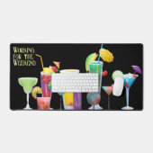 "In het weekend werken" Cocktails Pret Bureaumat (Keyboard & Muis)