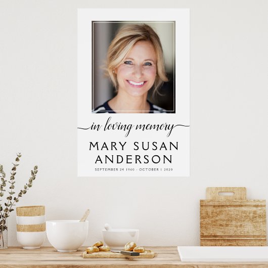 In het Welkomstteken van de Geheugenfoto Poster (Keuken)