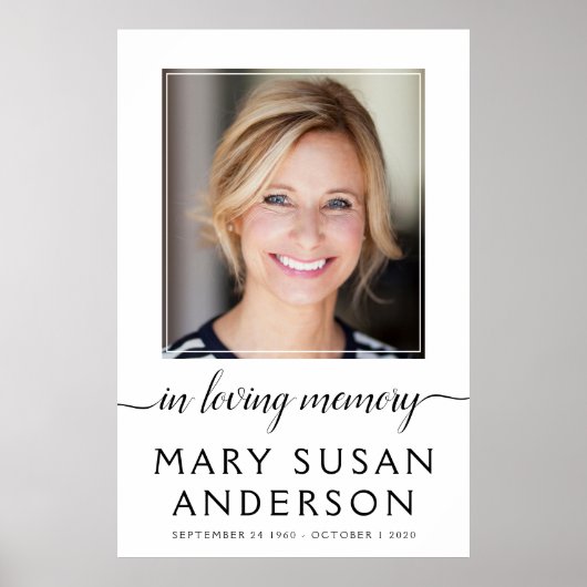 In het Welkomstteken van de Geheugenfoto Poster (Voorkant)