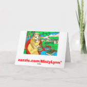 In het Wenskaart van het Oerwoud Kaart (Achterkant)