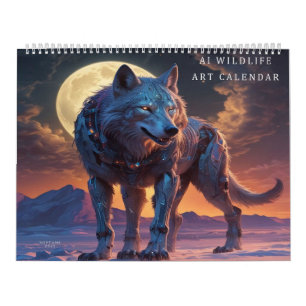 In het wild AI Digitale Kunst Kalender