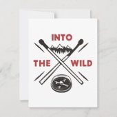 In het wild avontuur overleven wildernis feestdagenkaart (Voorkant)