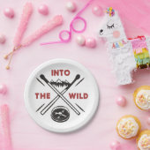 In het wild avontuur overleven wildernis papieren bordje (Feest)