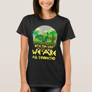 In het wild hadden we allemaal banden die van dier t-shirt