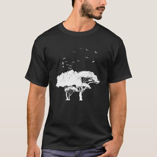 In het wild levende dieren in de openlucht Natuur  T-shirt (Voorkant)
