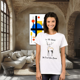 In het wild vinden we onze vrede - Majestueuze her T-shirt