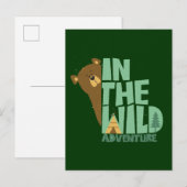 In het wilde avontuur Beer Briefkaart (Voorkant / Achterkant)