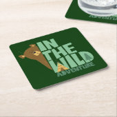 In het wilde avontuur Beer Kartonnen Onderzetters (Schuin)