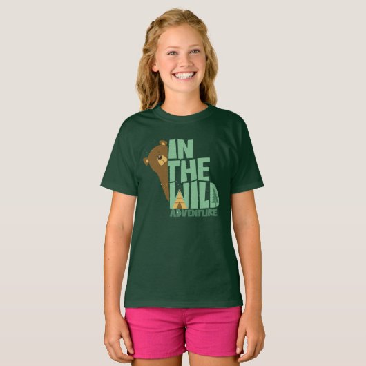 In het wilde avontuur Beer T-shirt (Voorkant volledig)