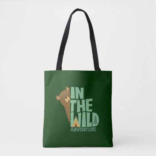 In het wilde avontuur Beer Tote Bag (Voorkant)