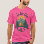 In het wilde avontuur Camping Mountains Natuur H T-shirt (Voorkant)