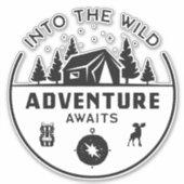 In het wilde avontuur sticker (Voorkant)