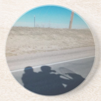 In het wilde blauw zandsteen onderzetter