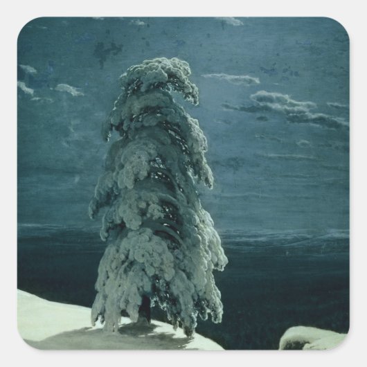 In het wilde noorden, 1891 vierkante sticker (Voorkant)