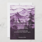 In het wilde Paarse gebergte Kaart (Voorkant)