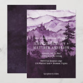 In het wilde Paarse gebergte Kaart (Voorkant / Achterkant)