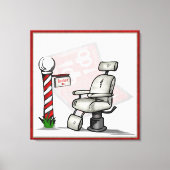 In het winkelcentrum van Barber Canvas Afdruk (Voorkant)