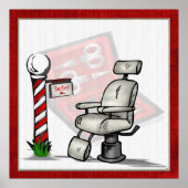 In het winkelcentrum van Barber Poster (Voorkant)