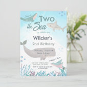 In het Zee 2e verjaardag Kaart (Staand voorkant)