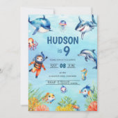 In het Zee 9e verjaardag Kaart (Voorkant)