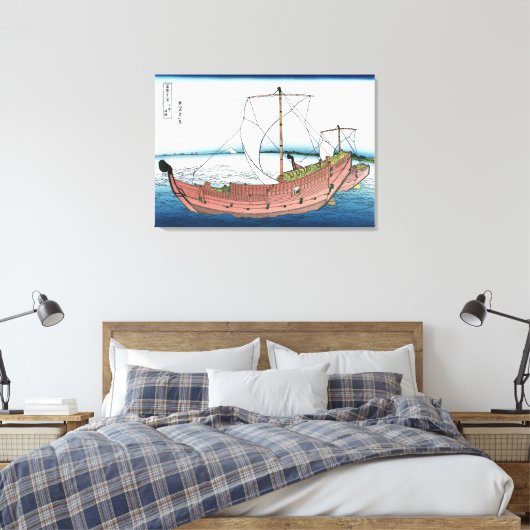 In het Zee van Kazusa Canvas Afdruk (Insitu (Slaapkamer))