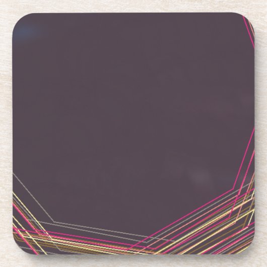 in het zwart 0900 abstracte kunst drankjes onderzetter (Voorkant)