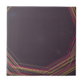 in het zwart 0900 abstracte kunst tegeltje (Voorkant)