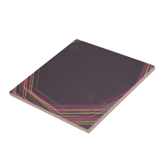 in het zwart 0900 abstracte kunst tegeltje (Zijkant)