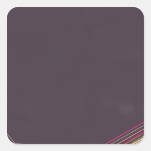 in het zwart 0900 abstracte kunst vierkante sticker