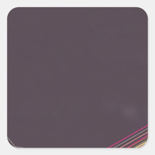 in het zwart 0900 abstracte kunst vierkante sticker (Voorkant)