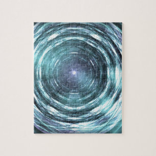 In het zwarte gat legpuzzel