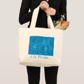 in het zwembad ... grote tote bag (Voorkant (product))