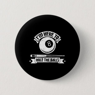 In hier om de biljart van de poolspeler te houden ronde button 5,7 cm