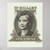 IN HILLARY VERTROUWEN WE POSTER (Voorkant)