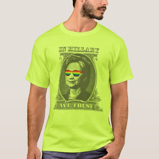 In Hillary we vertrouwen T-shirt (Voorkant)