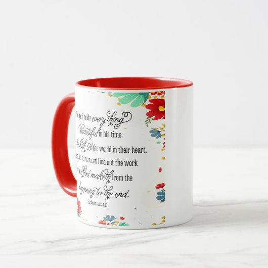 In His time Coffee Mug Mok (Voorkant links)