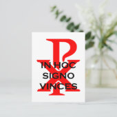 In Hoc Signo Vinces Briefkaart (Staand voorkant)