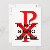In Hoc Signo Vinces Briefkaart (Voorkant / Achterkant)
