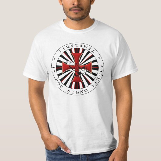 In Hoc Signo Vinces Templarii 02 T-shirt (Voorkant)