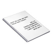 In Hoesje Hallo heeft niemand je dat vandaag verte Notitieboek (Rechterzijde)