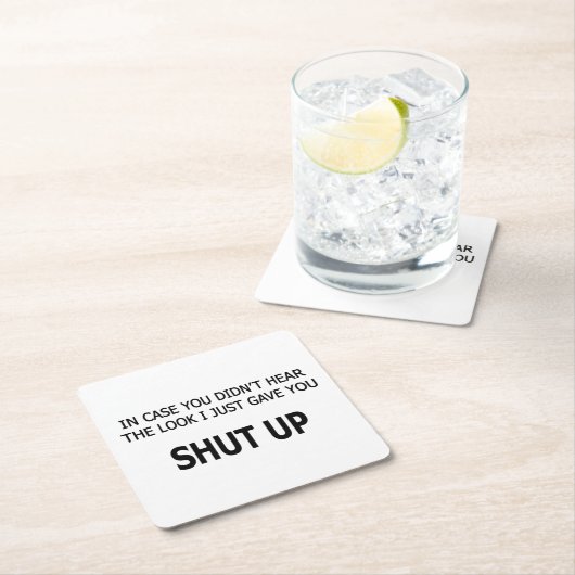 In Hoesje hoorde je niet Kartonnen Onderzetters (Insitu)