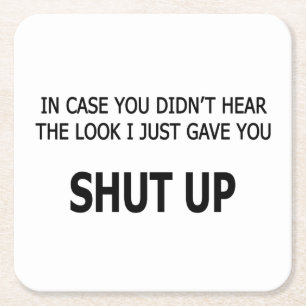 In Hoesje hoorde je niet Kartonnen Onderzetters